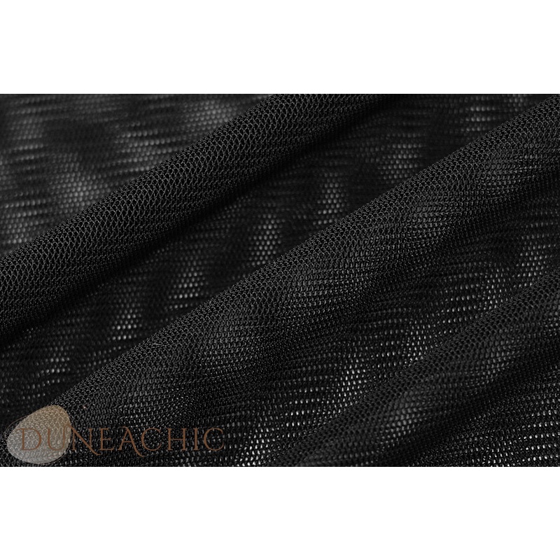 DUNEA Áo Thun Lưới Tay Dài Cổ Tròn Khoét Ngực Gợi Cảm Cho Nữ