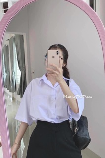 Sơ mi trắng tay lỡ