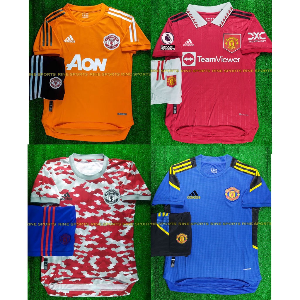 Hàng Thailand Super Bộ Áo bóng đá MU sân khách màu xanh 21/22 - Manchester United chuẩn thi đấu 99%