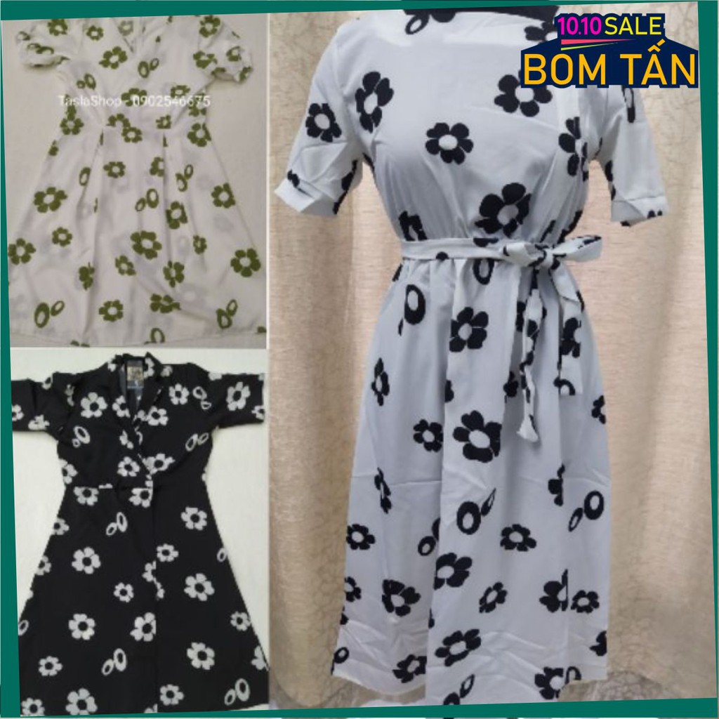 ĐẦM XOÈ IN HOA VẢI LỤA - ĐẦM CÔNG SỞ