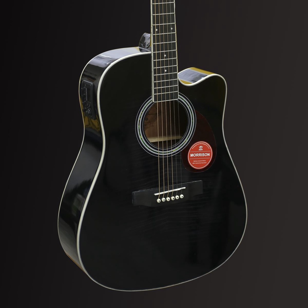 Đàn Guitar Acoustic Morrison MGW 405CBK EQ( Solid Top)+ Tặng bao mỏng +capo + pic + ty chỉnh cần