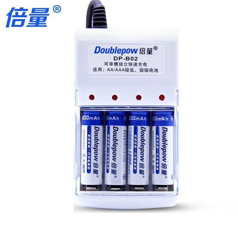 Pin sạc aa dung lượng cao Doublepow (Bộ sạc K18 và Pin 3000mAh)