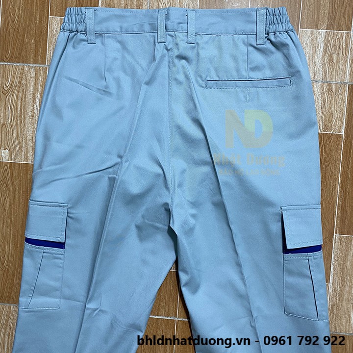 Quần áo bảo hộ lao động nam nữ có phản quang quần túi hộp phối màu đồng phục kỹ sư PR02