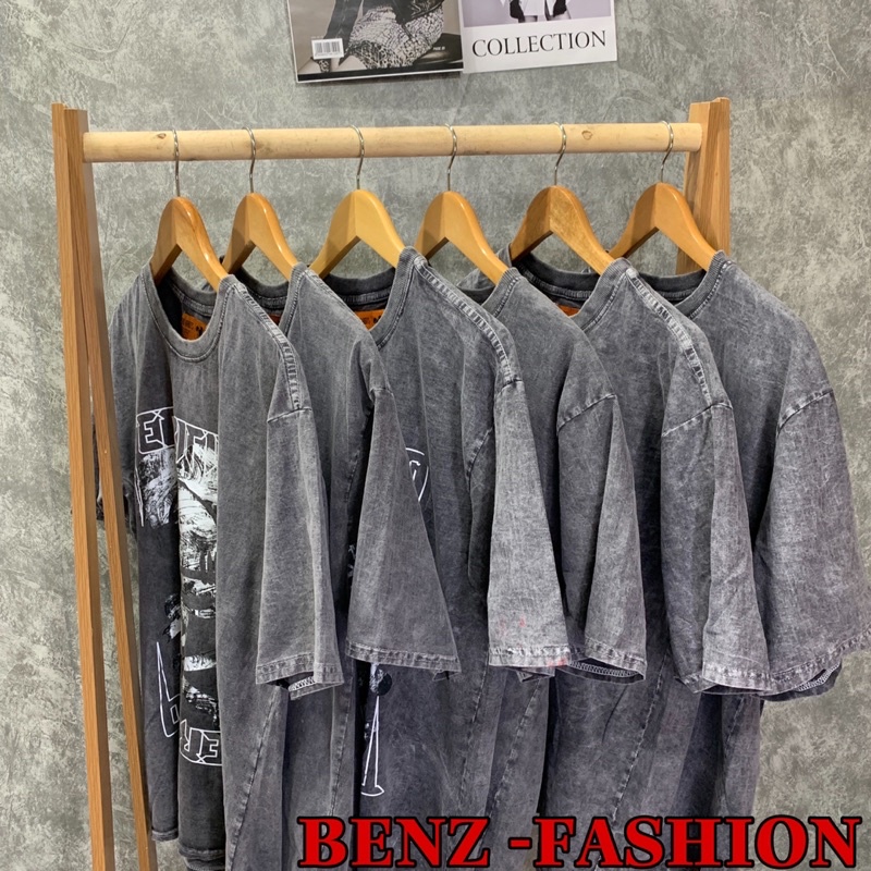 Áo thun tay lỡ loang BAD HABITS in hình đầu lâu phông Unisex nam nữ Premium Cotton oversize form rộng AP 9001