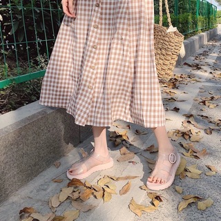 [ORDER] SANDAL ULZZANG QUAI TRONG ( có nhũ )