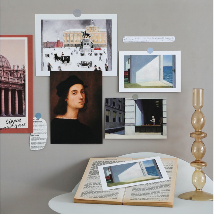 Postcard trang trí nội thất decor chụp ảnh phong cách Scandinavian Châu Âu