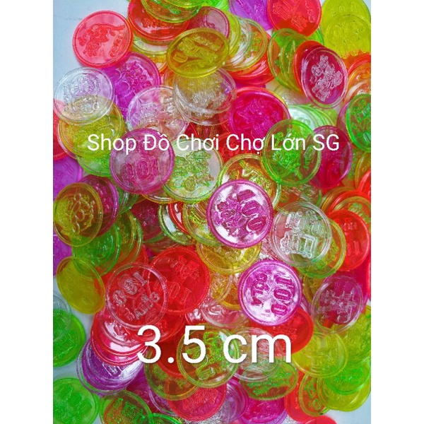 Đồ Chơi Đồng Xu Nhựa Túi 100 gam