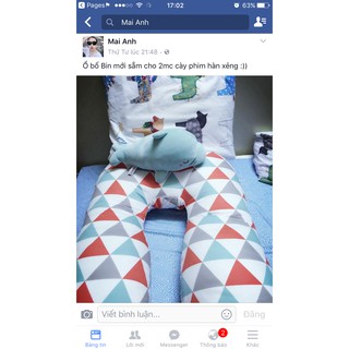 Gối dành cho bà bầu chữ U Hahuma