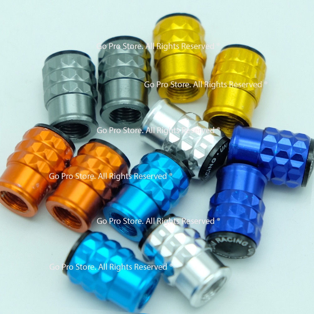 Bộ 02 Nắp Chụp Van Vòi Hình TRÁI BẮP Nhôm CNC Gắng Xe Máy, Ô Tô