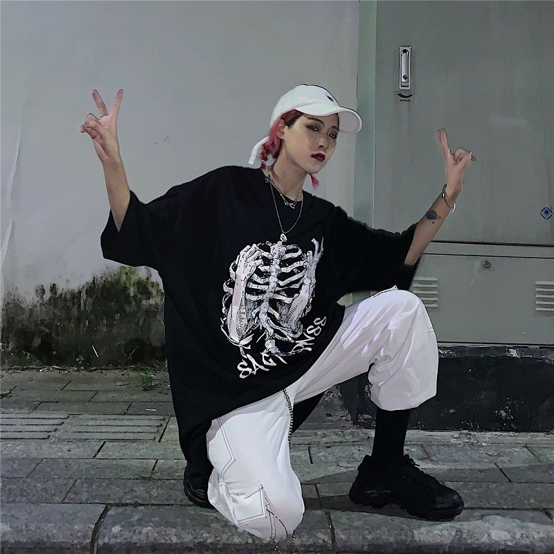 Áo thun tay lỡ form rộng unisex White Bone, Áo thun phông rộng Tiger.86 AFR248