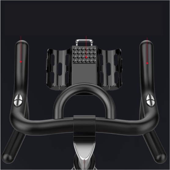 Xe đạp tập thể dục Fitness, bánh đà kháng từ, kèm đồng hồ đo nhịp tim