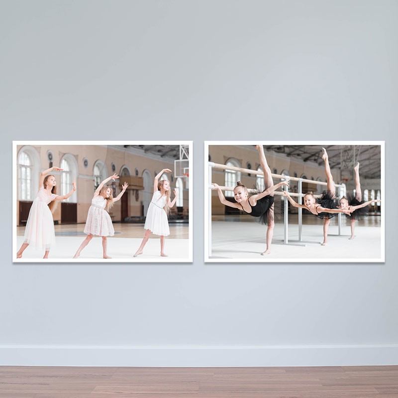 Bộ 2 tranh treo phòng tập Aerobic | Tranh thể dục nhịp điệu T3852
