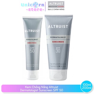 Kem Chống Nắng Altruist Dermatologist Sunscreen SPF30 - SPF50