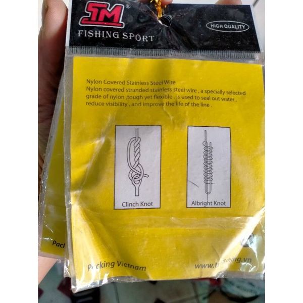 Dây cáp làm thẻo chuyên câu cá chim...