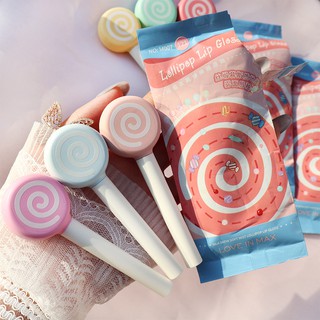 Son kem Lollipop Lip Gloss chống thấm nước dưỡng ẩm thiết kế hình kẹo ngọt độc đáo (6 màu)