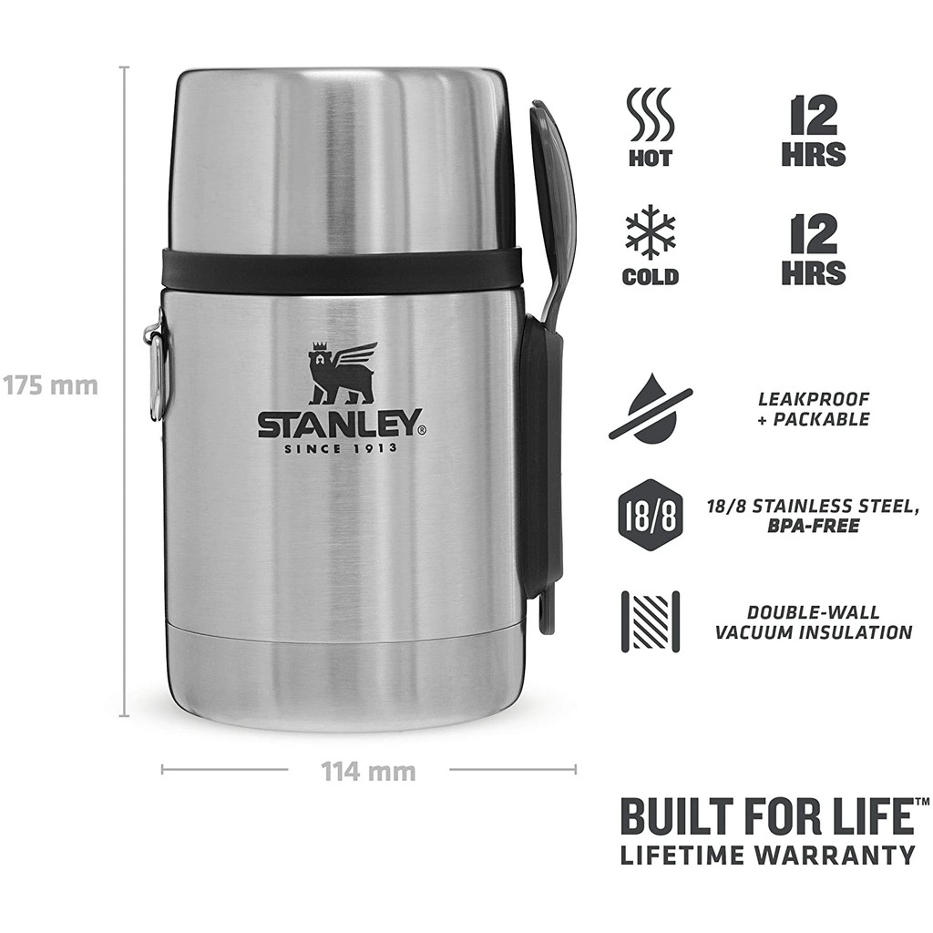 Hộp giữ đồ ăn Stanley ADVENTURE STAINLESS STEEL 530ml