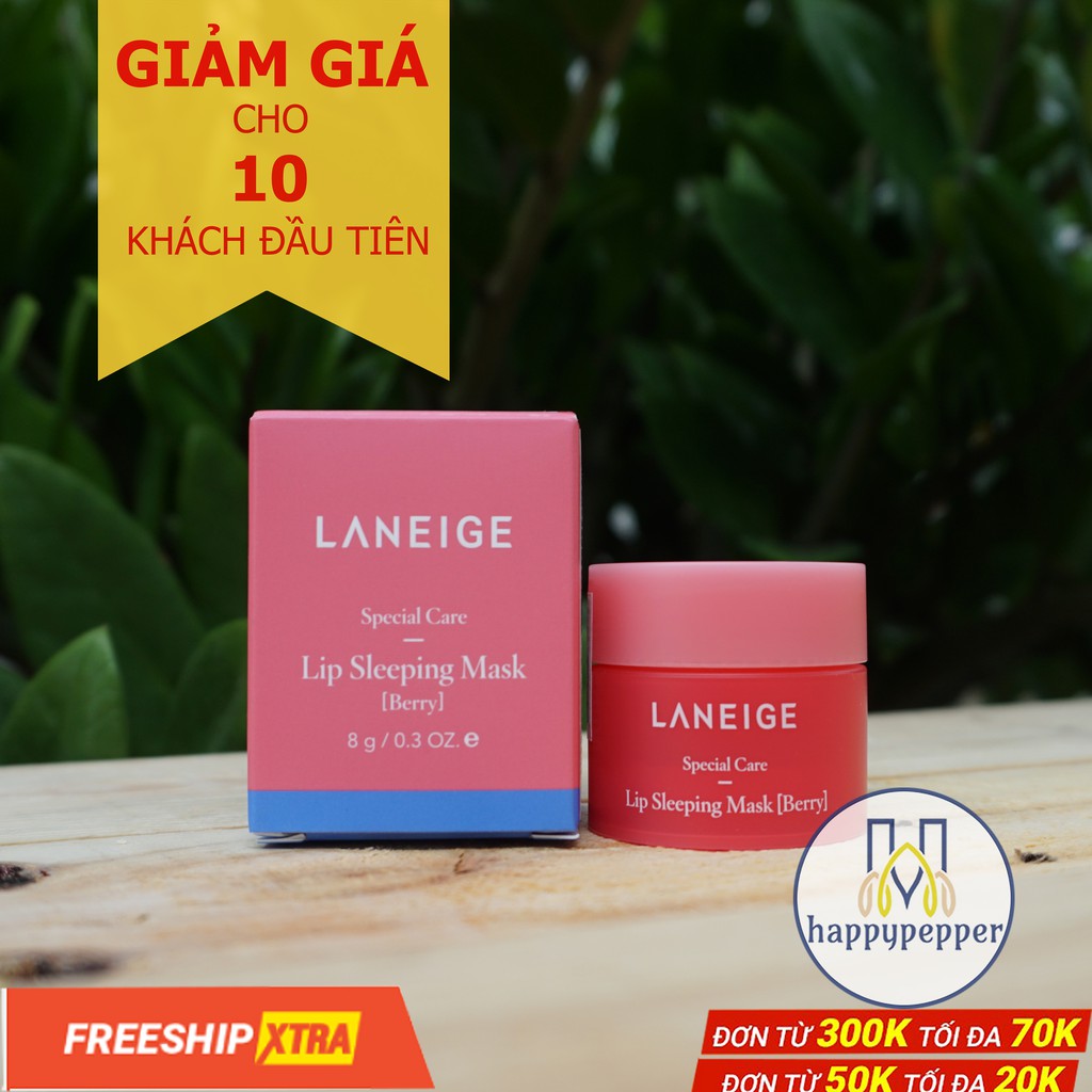 MẶT NẠ NGỦ CHO MÔI LANEIGE LIP SLEEPING MASK 8g (Berry) | có Bill