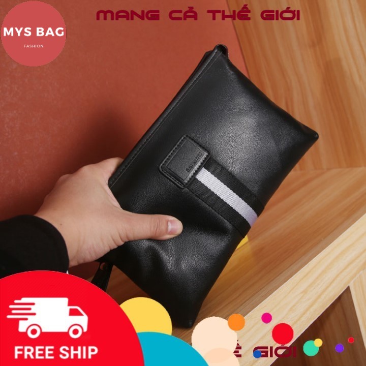 Túi đeo chéo nam Clutch ví cầm tay nam nữ giá sỉ bản to Unisex Mys Bag TX-0017