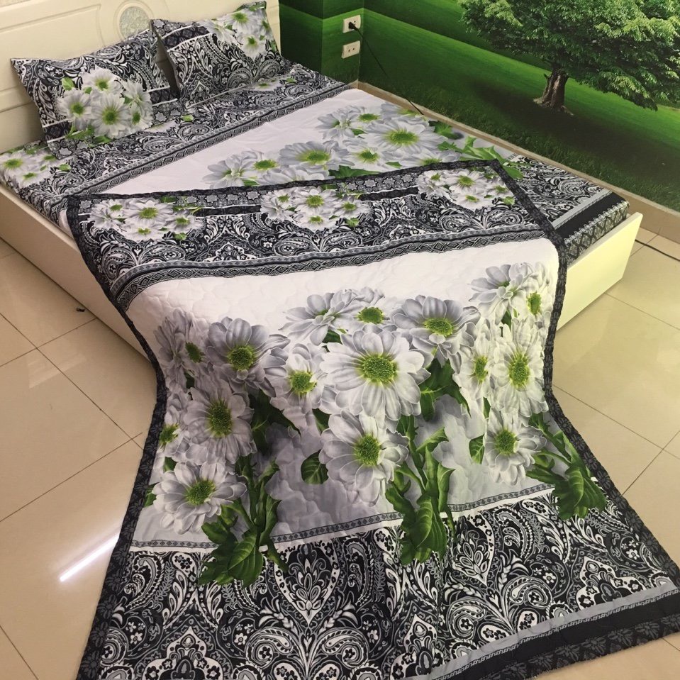 [SALE LỖ 55K ] Ga cotton poly bọc đệm ,kích thước 1m2,1m6,1m8 chọn mẫu trong bài đăng