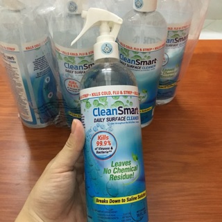 Bình xịt sát khuẩn/ khử trùng CleanSmart 480ml