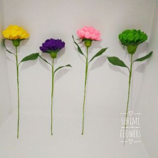 Sỉ/lẻ cành hoa đơn giấy nhún loại 6cm-7cm7