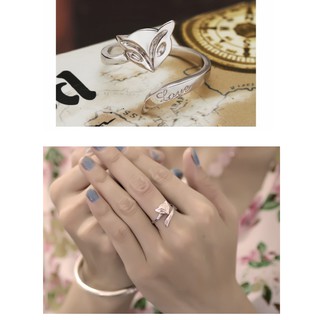 Nhẫn bạc 925 hồ ly N014 (tặng vòng tay chỉ đỏ may mắn)
