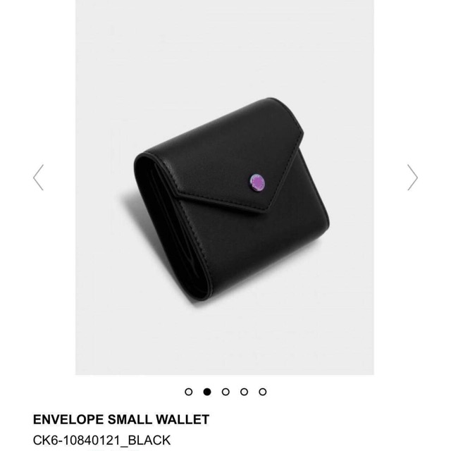 Ví charles & keith đen xxs