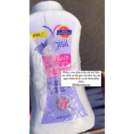 AUTH BILL MỸ Phấn rôm vệ sinh Vagisil Odor Block Deodorant Powder thumbnail