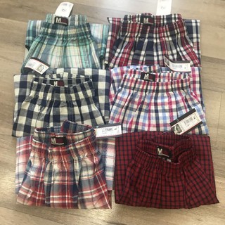 [XẢ KHO MAY 10] COMBO 2 QUẦN ĐÙI KẺ MẶC NHÀ NAM 100% COTTON