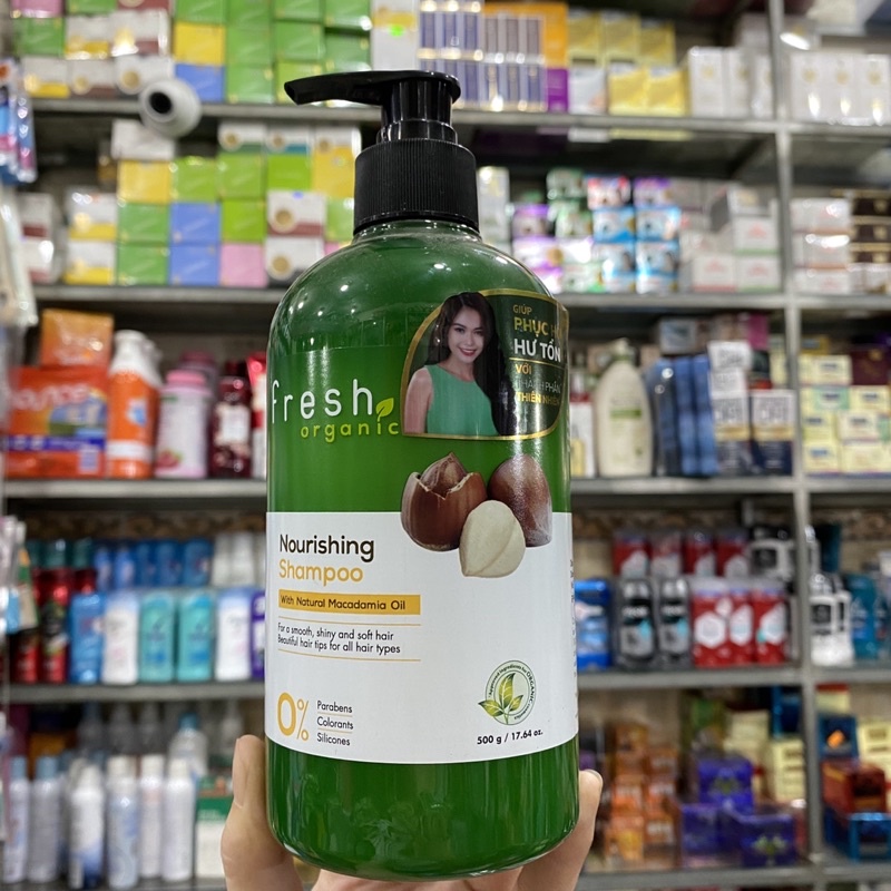 Dầu gội từ hạt Macca Fresh Organic 500g