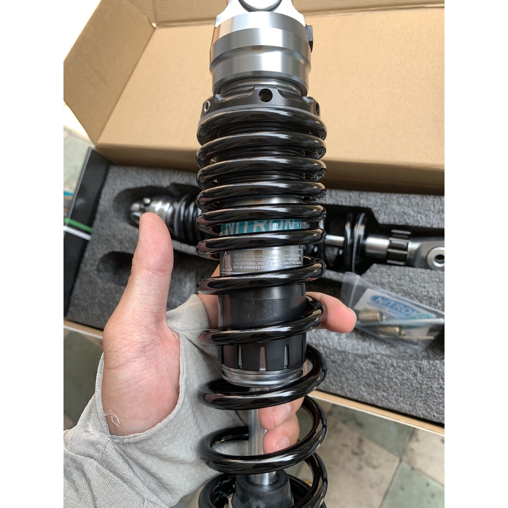 Phuộc NITRON đen không bình dầu WAVE DREM