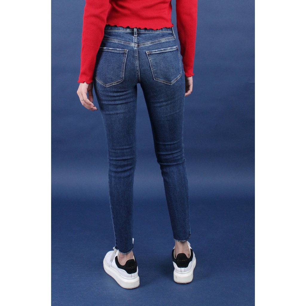 Q9139 - Quần jean Skinny Old navy lai kiểu màu