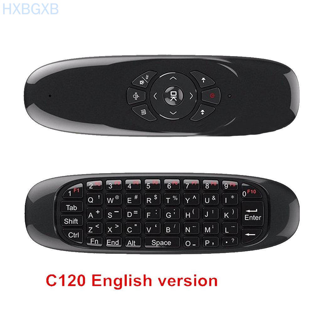 HXBG 2.4GHz Rechargeable Wireless Fly Air Mini Mouse Keyboard Remote Control for Android Windows Gaming TV BOX PC