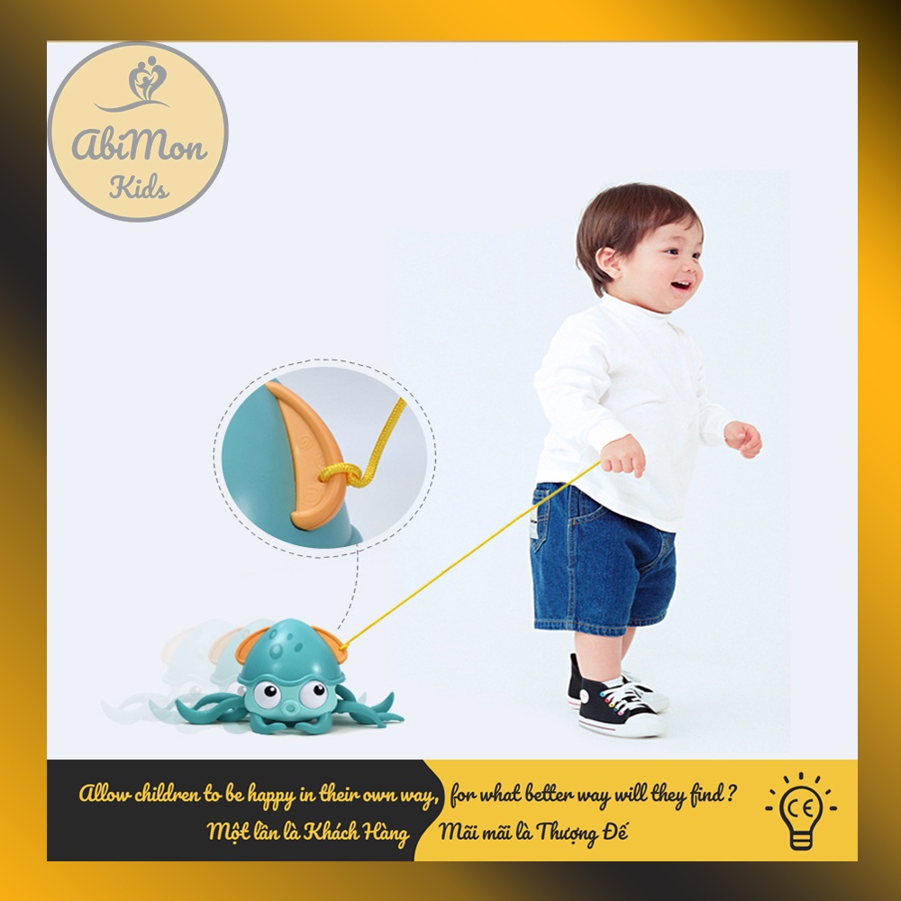 Đồ Chơi Bạch Tuộc Vặn Cót Cho Bé (chạy trên cạn, bơi dưới nước) ☘️ Montessori ✨ Đồ chơi Giáo Dục, An toàn, Thông minh