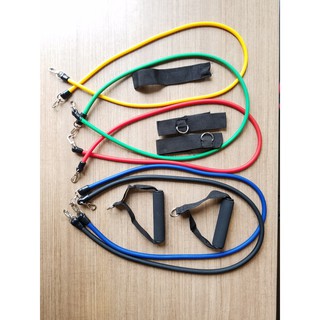 Bộ 5 Dây Co Giãn Tập Thể Hình Chính Hãng, Cao Cấp - Dụng Cụ Tập Gym Đa Năng