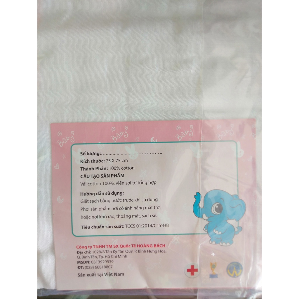 BỘ 2 KHĂN GẠC TẮM CAO CẤP GEM 5 LỚP