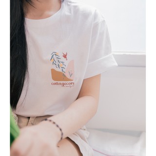 Áo thun in trắng đen cotton 🍄Cottagecore 🍄