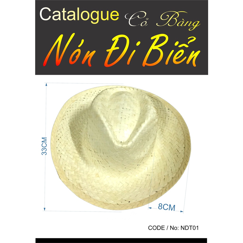 NÓN Cỏ Bàng NAM & NỮ đi biển che nắng thời trang mùa hè MIỀN TÂY XANH