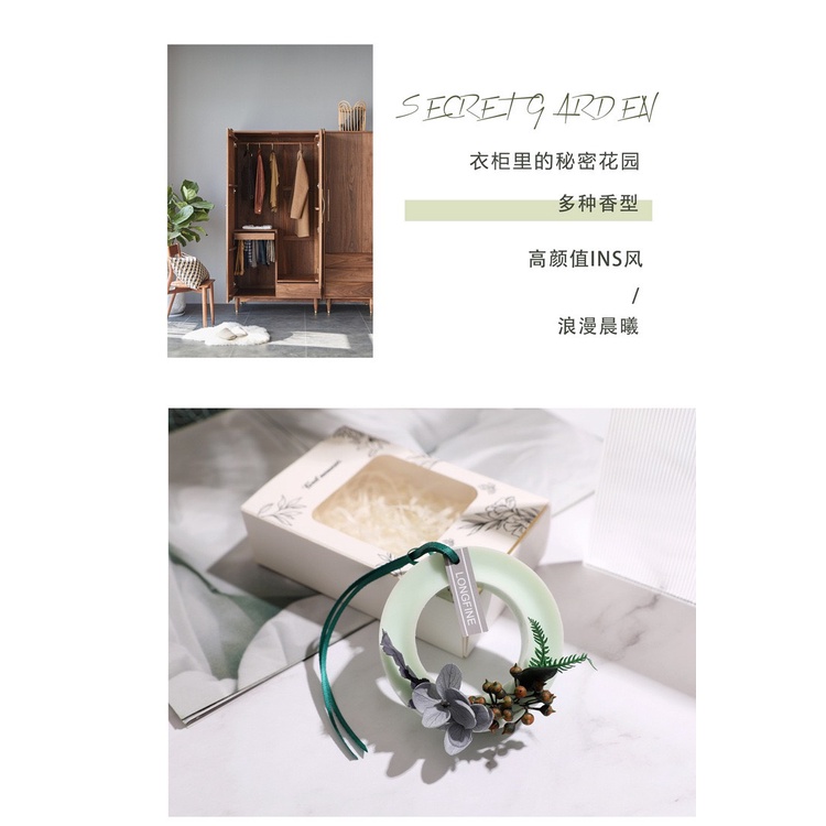 Sáp Thơm Hoa Khô Nước Hoa Treo Tủ Quần Áo Khử Mùi Ẩm Mốc, Khử Mùi Không Khí Treo Phòng Bàn Làm Việc Làm Quà Tặng