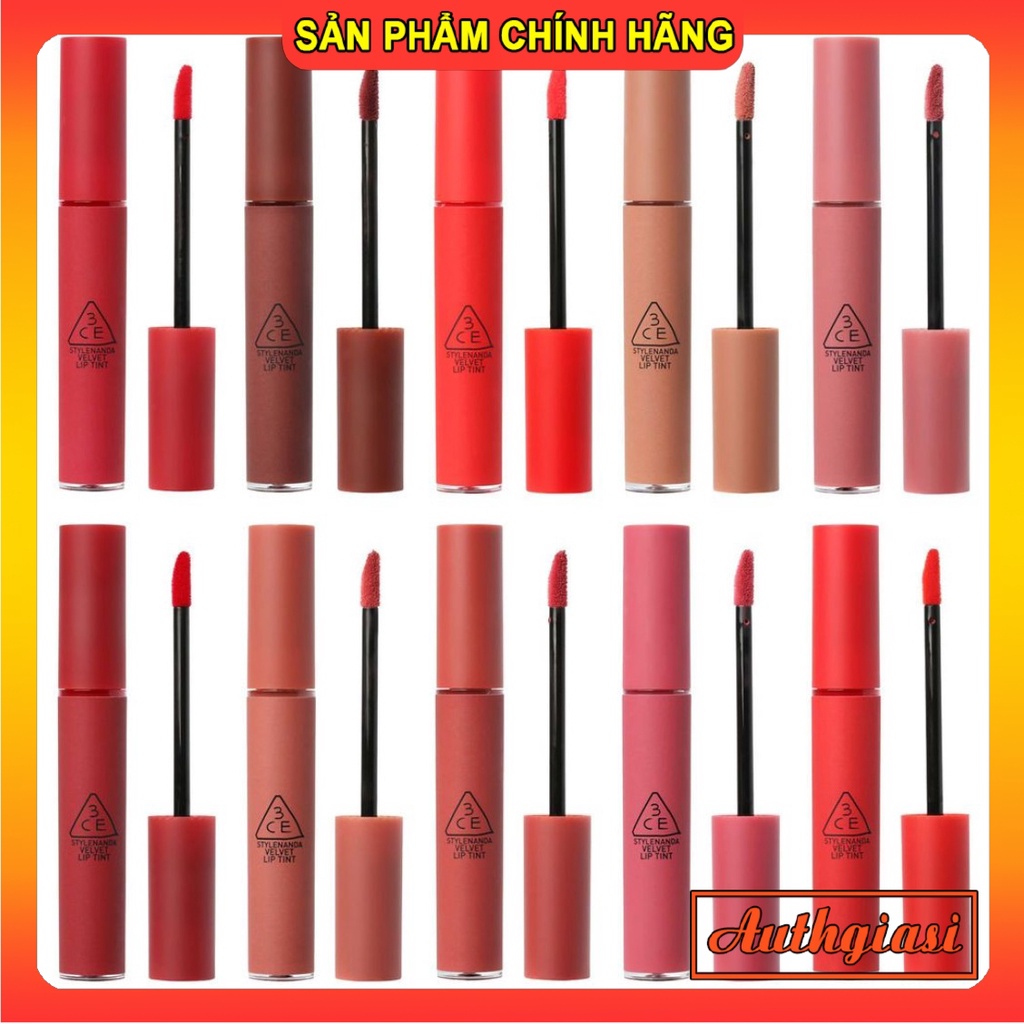 Son kem lì 3CE Stylenanda Velvet Lip Tint nhiều màu Siêu Hot