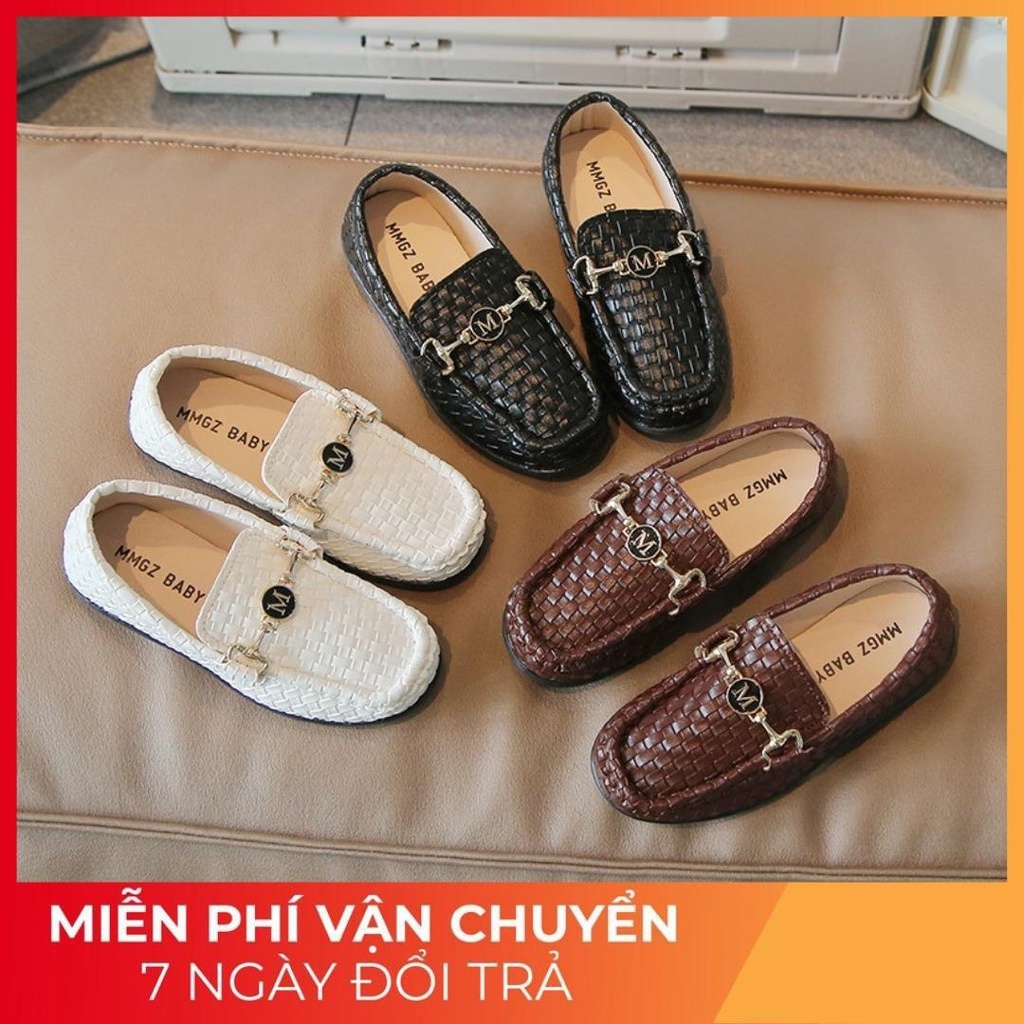 Giày lười da mềm cá tính 2024 mã V792 Quảng Châu cao cấp cho bé từ 3 đến 12 tuổi