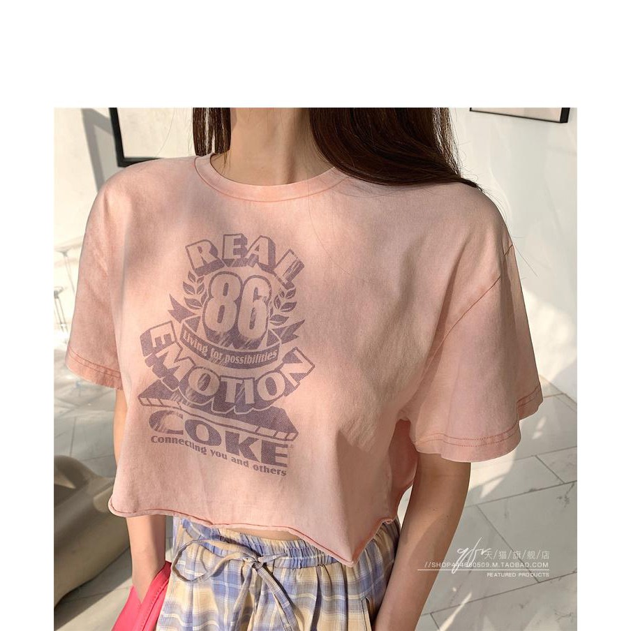 ÁO THUN TAY LỠ CROPTOP FORM RỘNG CÁ TÍNH (MS Croptop)