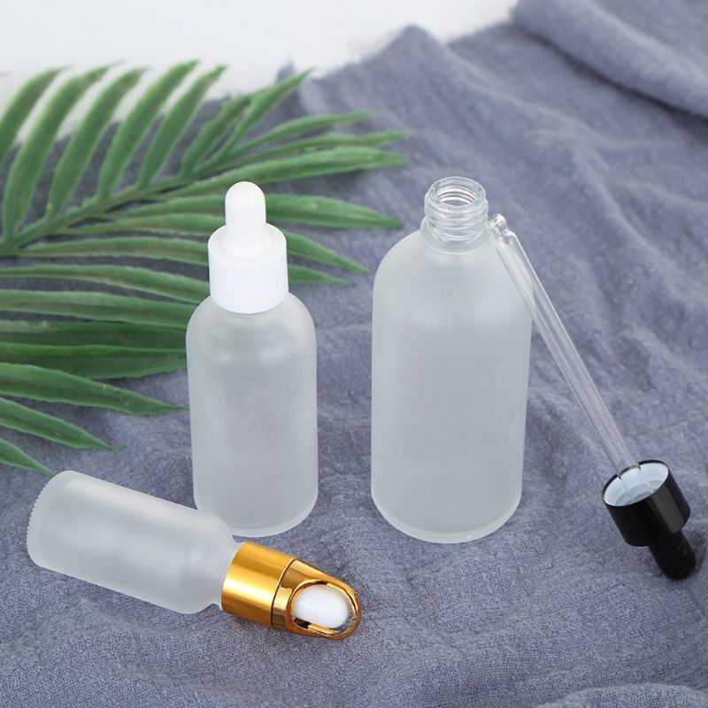 Lọ Chiết Serum Thủy Tinh Phun Mờ Cao Cấp Nắp Bóp Nhỏ Giọt 5Ml,10ML Dùng Chiết Mỹ Phẩm, Tinh Chất , phụ kiện du lịch