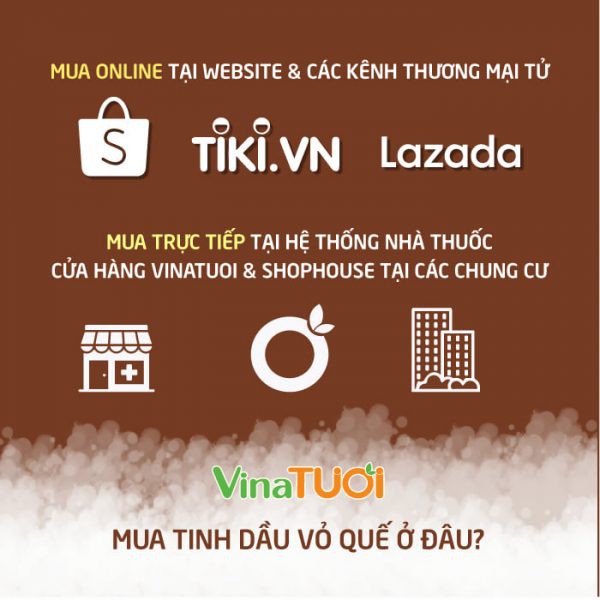 Tinh Dầu Vỏ Quế Nguyên Chất Vina Tươi 10ml - Khử Mùi Nhà Bếp, Mùi Hôi, Ẩm Mốc, Mùi Thuốc Lá