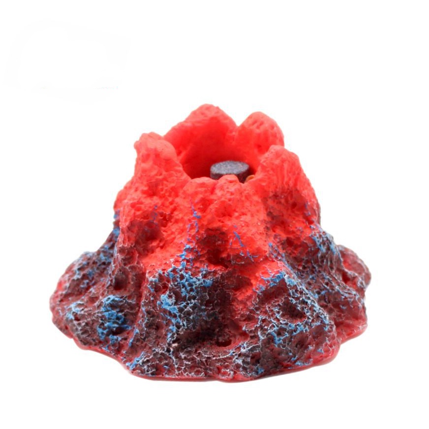 Núi Lửa Có Đèn LED Trang Trí Bể Cá