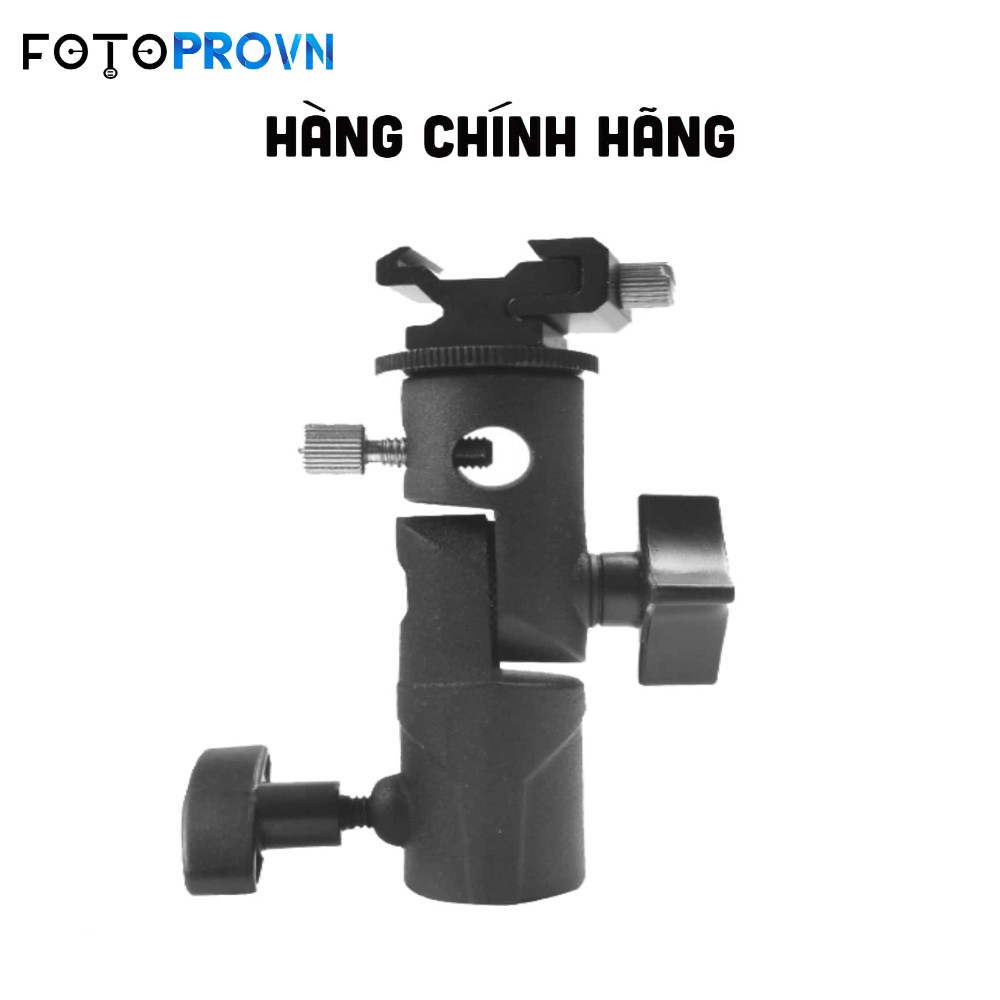 Chân đế giá đỡ đèn flash speedlite có lỗ gắn dù hắt sáng chất liệu hộp kim nhôm chắc chắn