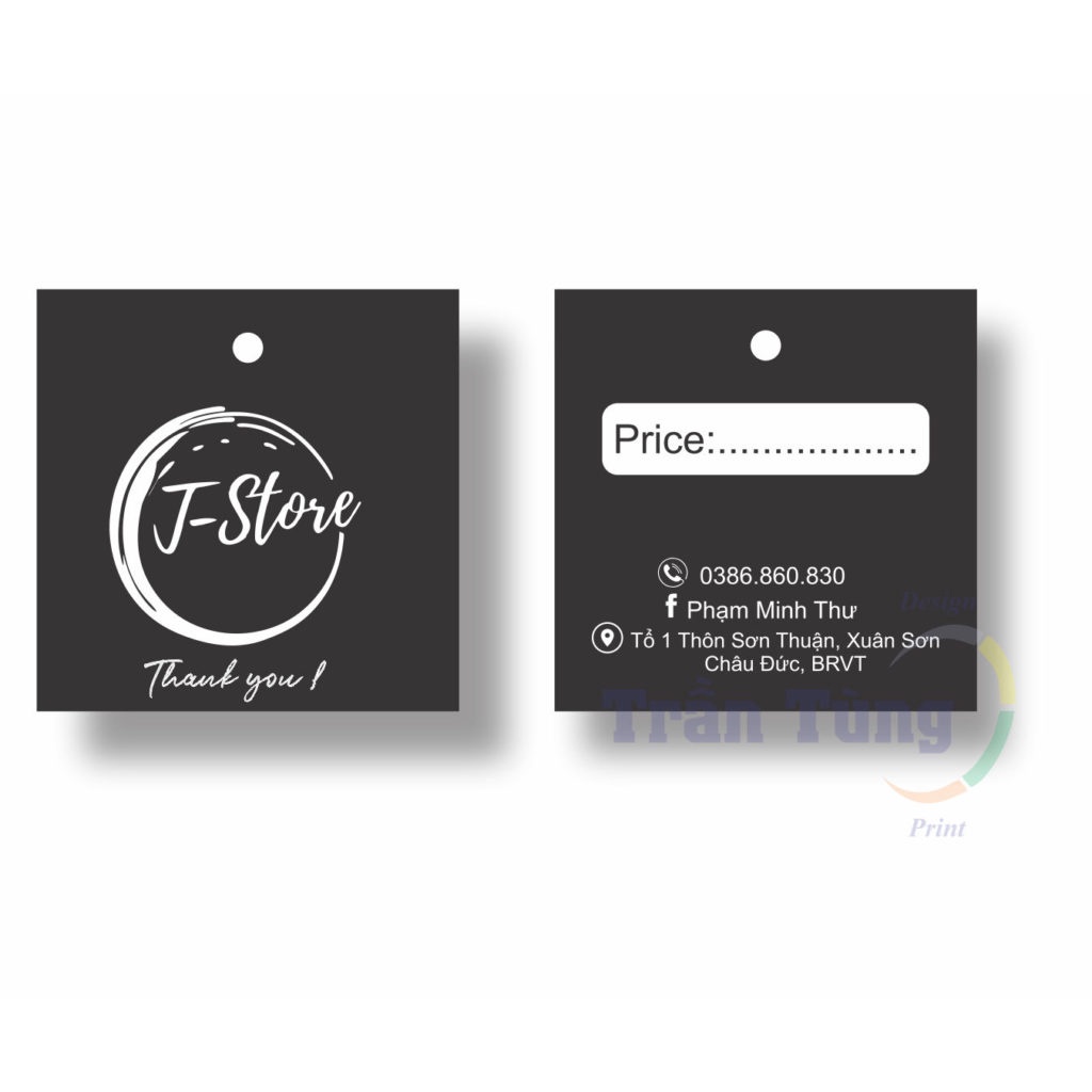 Tag treo - thẻ bài treo 500 cái kích thước 45  x 45 cm