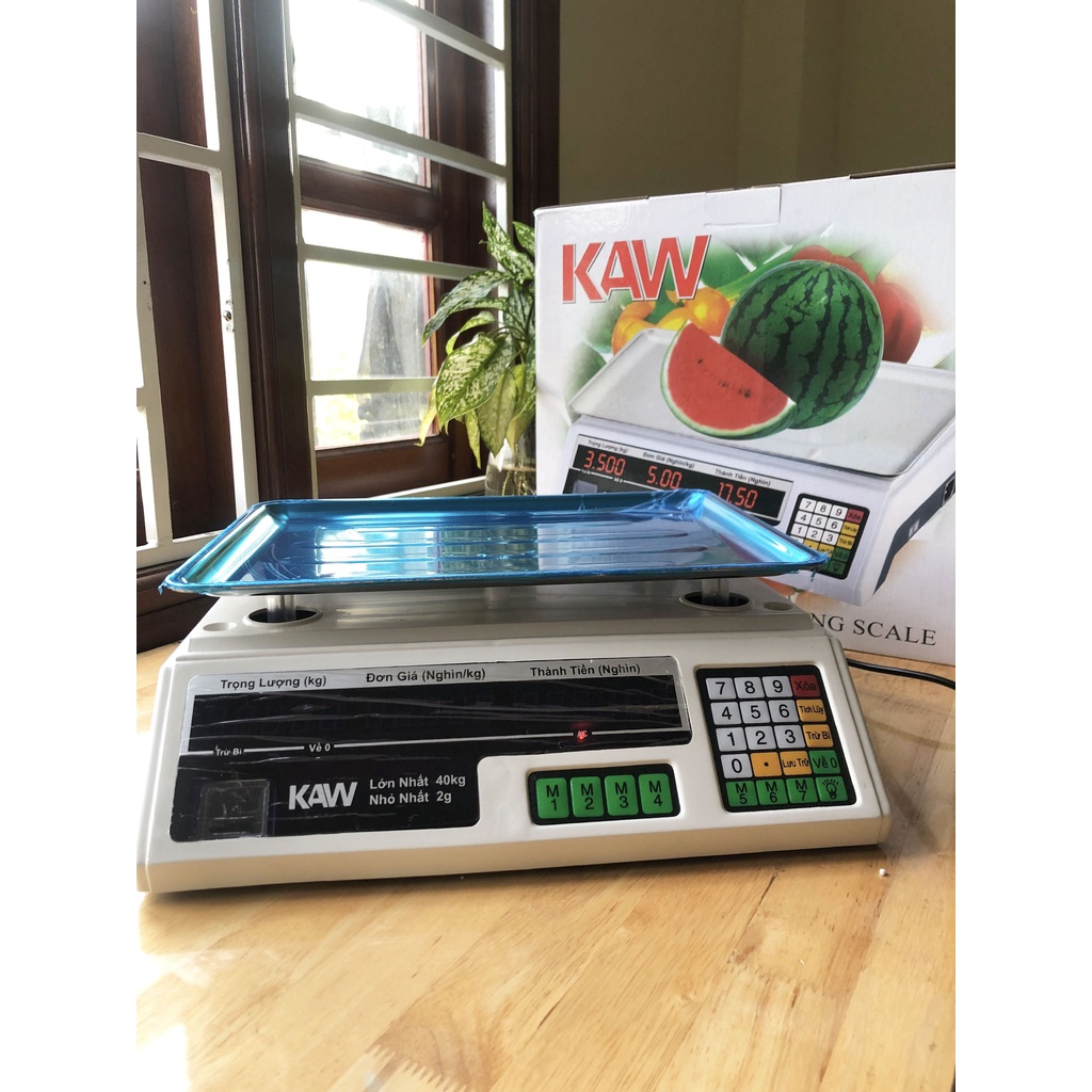 Cân điện tử bán hàng chính hãng KAW 40kg chất lượng tốt, siêu chuẩn xác bảo hành 12 tháng
