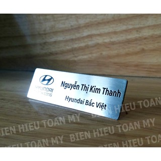 Combo 5 chiếc- Biển tên CBCNV bằng inox