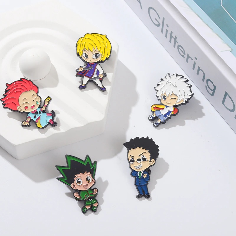 Pin cài áo manga anime Hunter x Hunter đủ nhân vật Gon Hisoka Kilua Leorio Kurapika - GC483